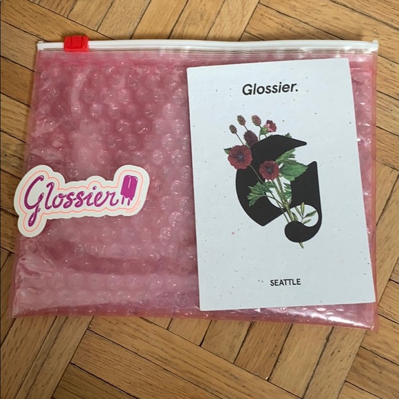 Glossier Other - NEW Glossier Bundle LIMITED EDITION pouch sticker